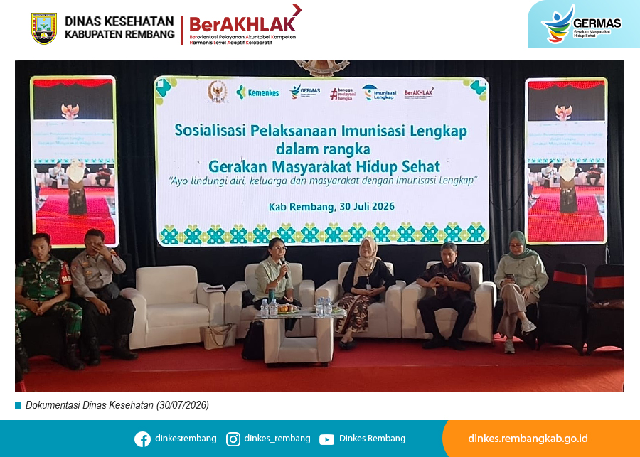 Sosialisasi Pelaksanaan Imunisasi Lengkap dalam rangka Gerakan Masyarakat Hidup Sehat (GERMAS)