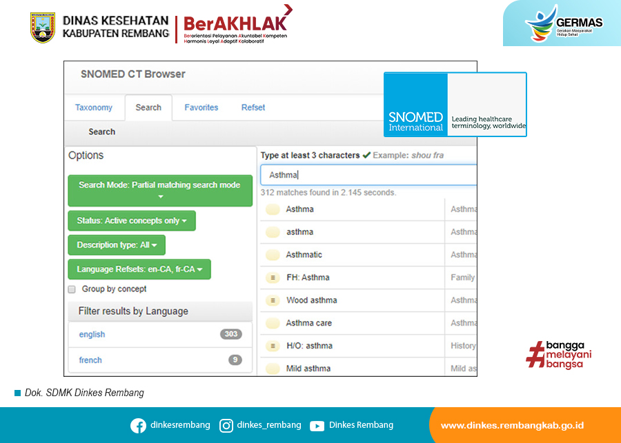 SIMKES Rembang Sudah Mengadopsi Standar SNOMED-CT untuk Terhubung ke Platform SATUSEHAT Kemenkes